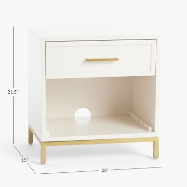 Blaire Nightstand, Lacquered Simply White - Image 4