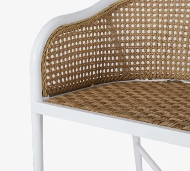 Berengar Dining Armchair Cushion, Sunbrella(R) - Outdoor Linen; Dove - Image 1