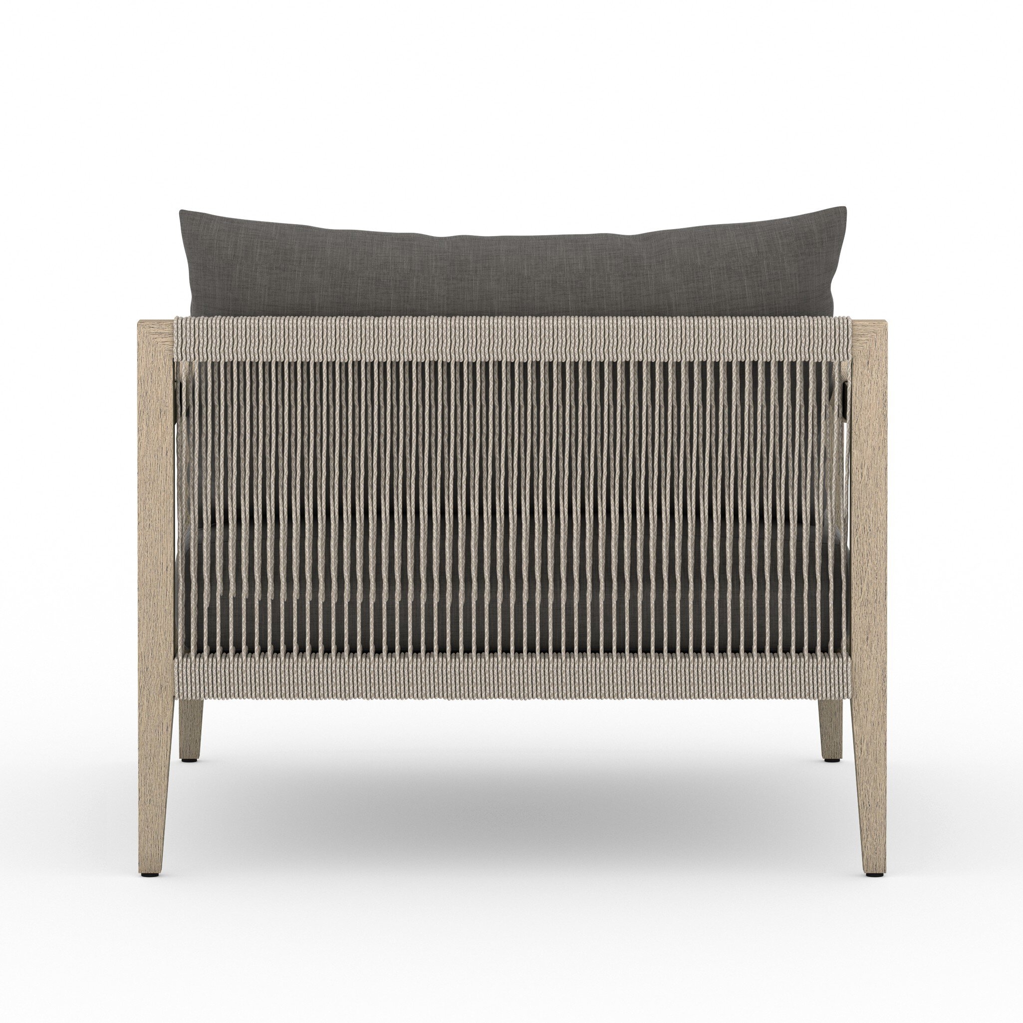 Sherwood Outdoor Chair, Washed Brown - Venao Charcoal - Image 5