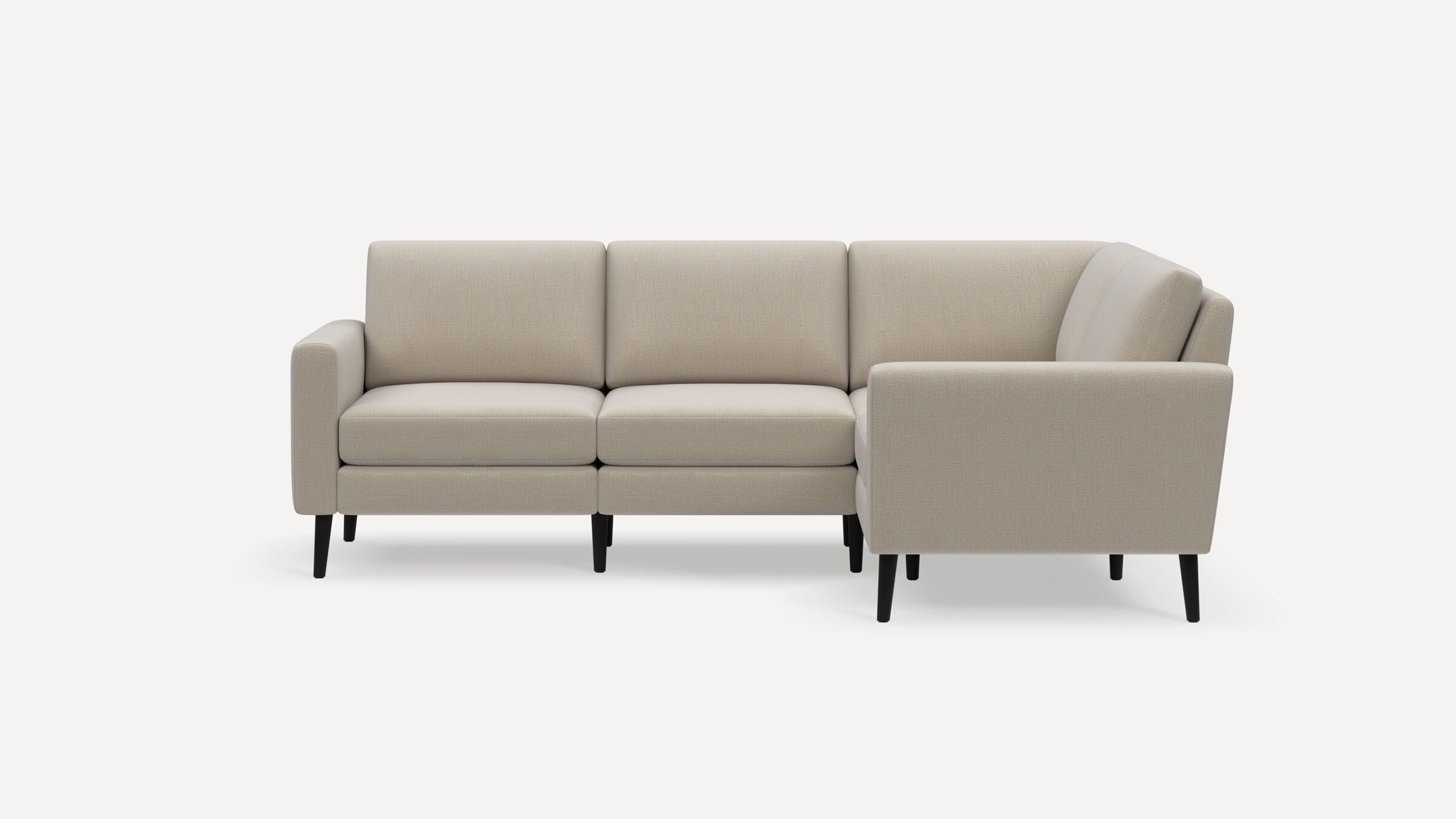 Nomad 4-Seat Corner Sectional - Georgia Clay - Performance Chenille / Ebony - Wood / Block - Image 0
