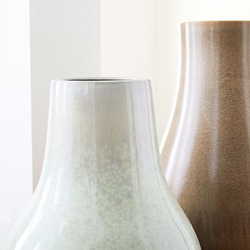 Reactive Floor Vases, Tall, White - Image 1