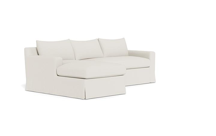 Sloan Slipcovered Left Chaise Sectional - Image 1