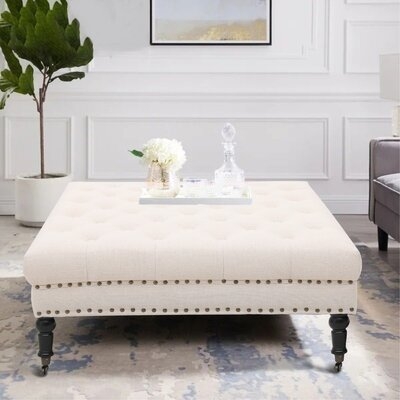 Maryalice 34" Tufted Square Cocktail Ottoman - Image 0