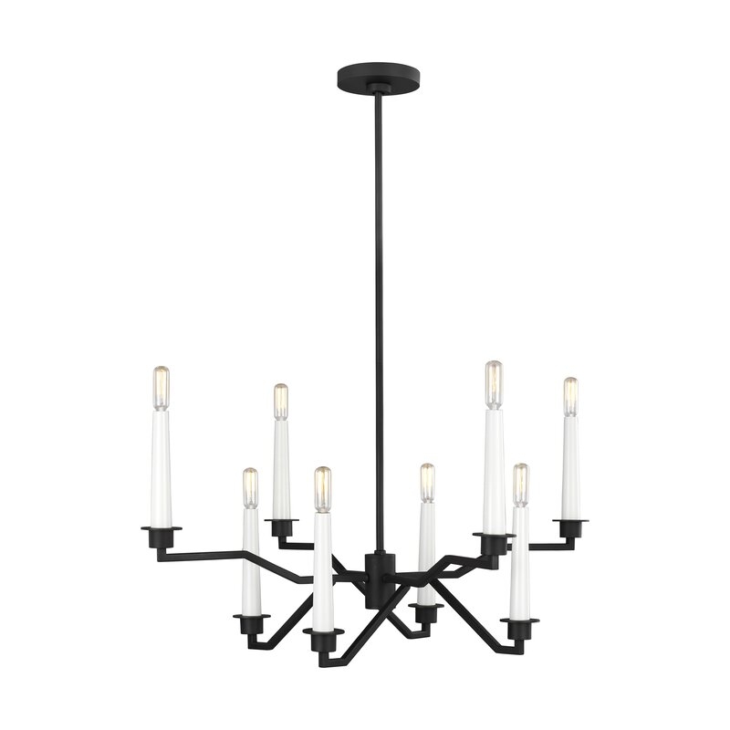  8 - Light Candle Style Classic / Traditional  Chandelier Finish: Midnight Black - Image 0