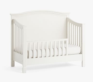 Larkin Camelback 4-in-1 Convertible Crib, Simply White, In-Home Delivery - Image 1