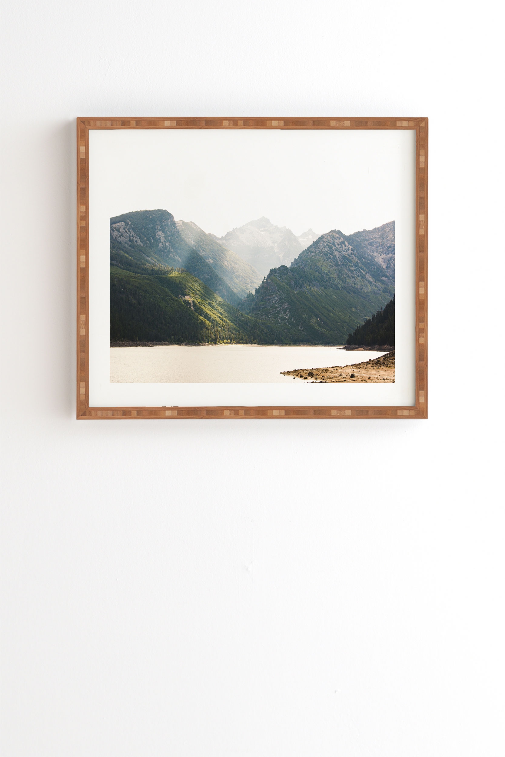 Montana Light by Ann Hudec - Framed Wall Art Bamboo 30" x 30" - Image 0