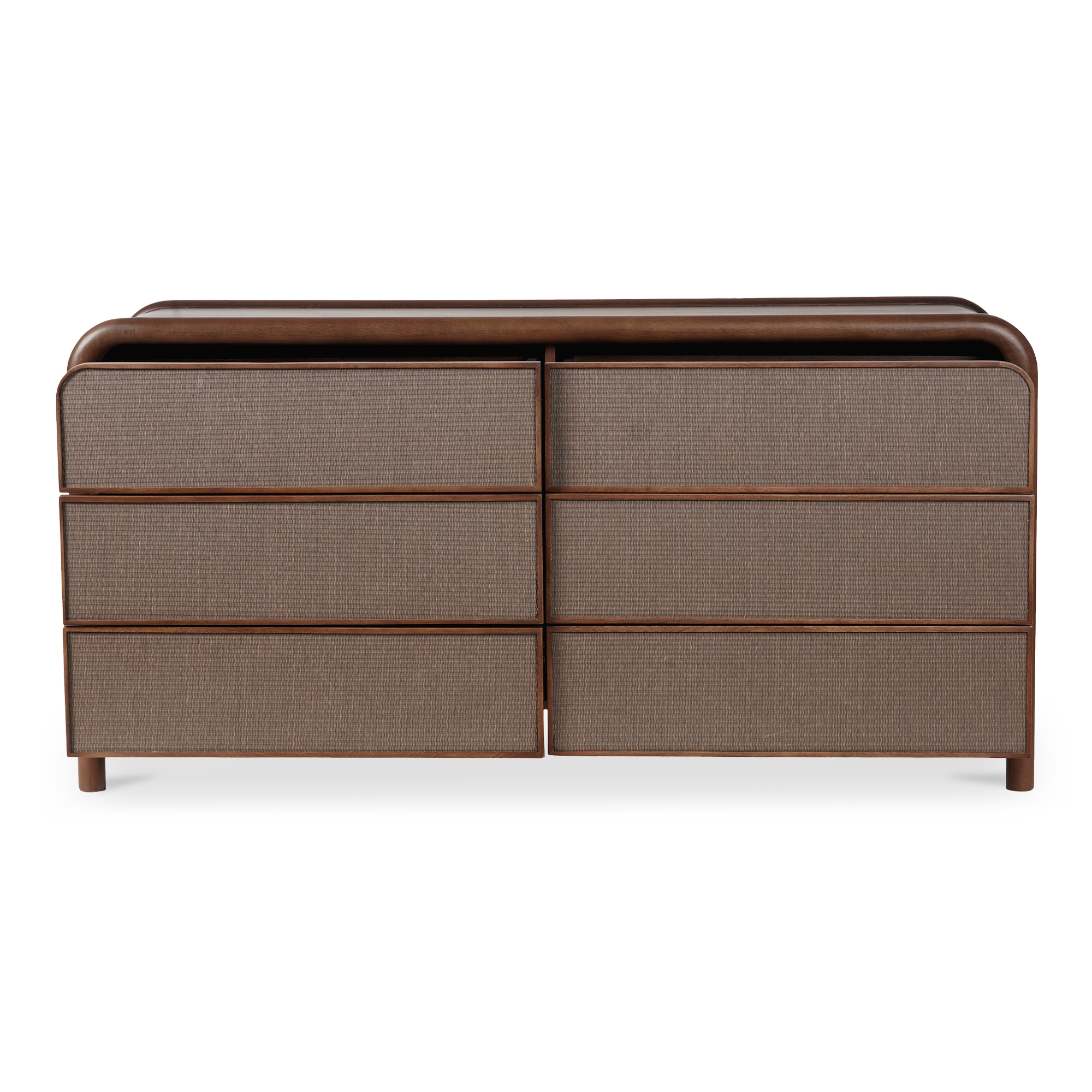 Rye 6 Drawer Dresser Warm Brown - Image 1