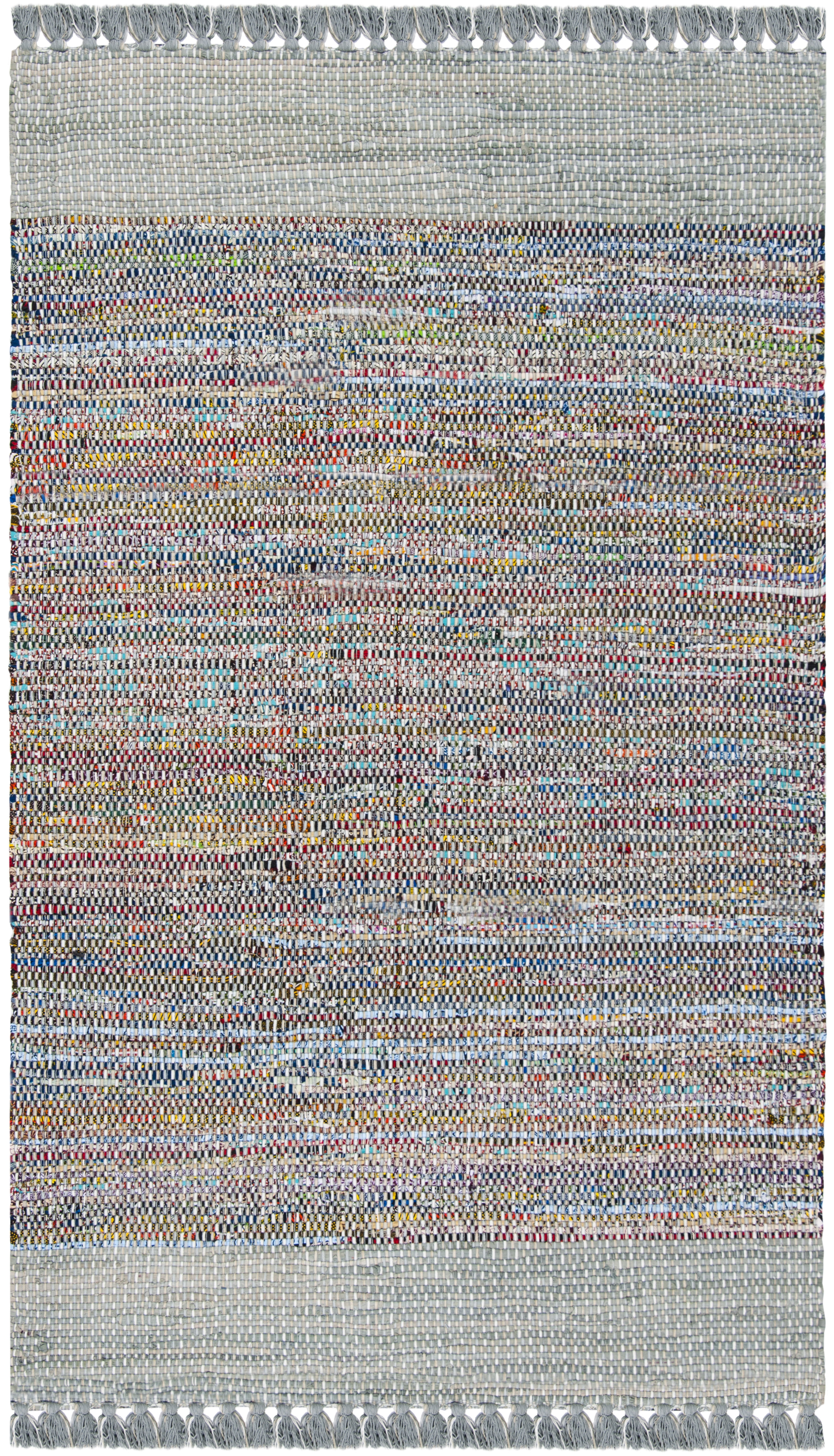 Arlo Home Hand Woven Area Rug, MTK972A, Grey/Multi,  5' X 8' - Image 0
