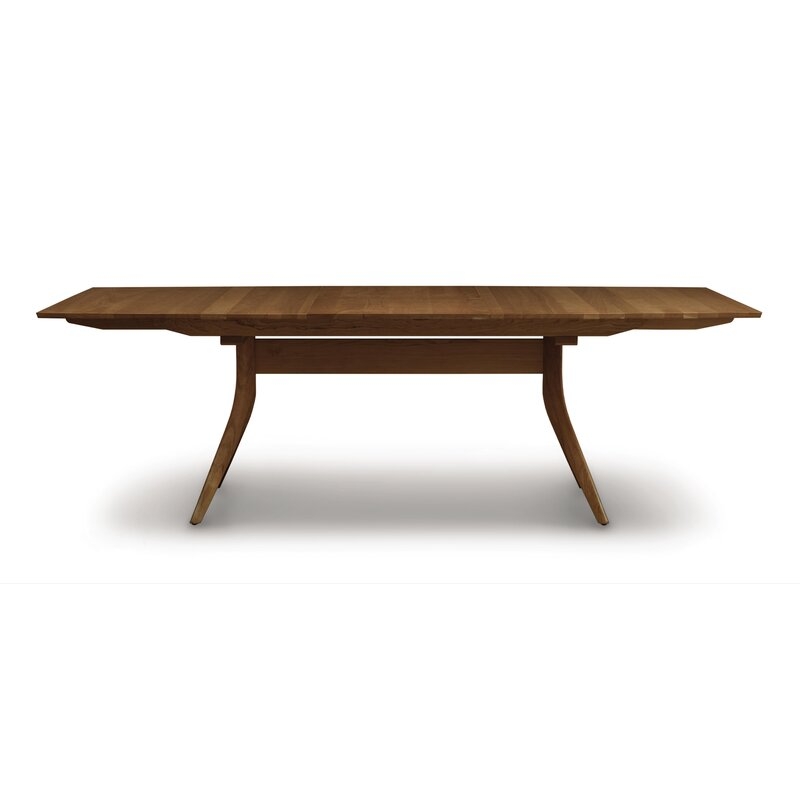 Copeland Furniture Catalina Extendable Dining Table Color: Walnut, Size: 30" H x 72" L x 46" W - Image 0