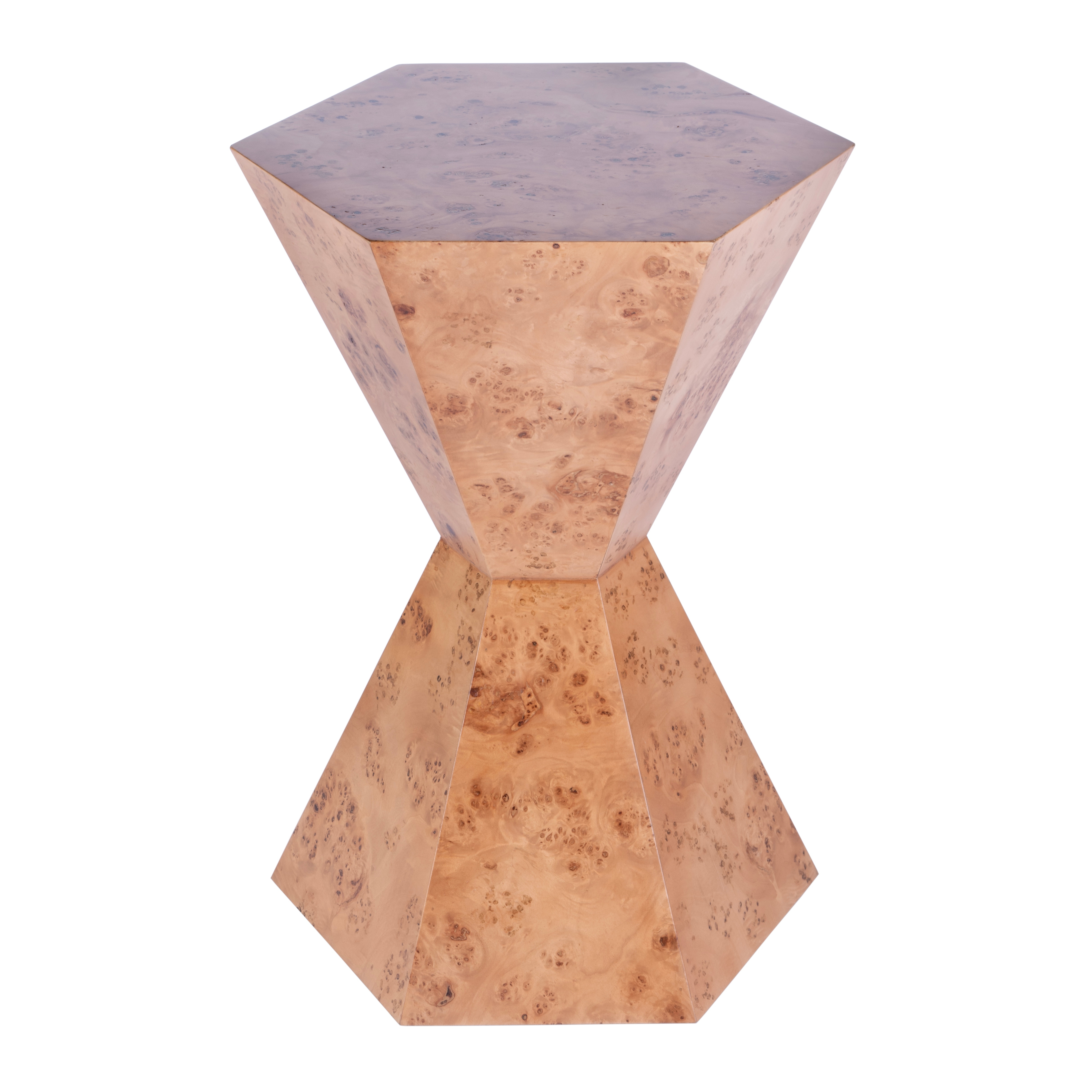 Billie Traditional Burl Side Table - Image 0