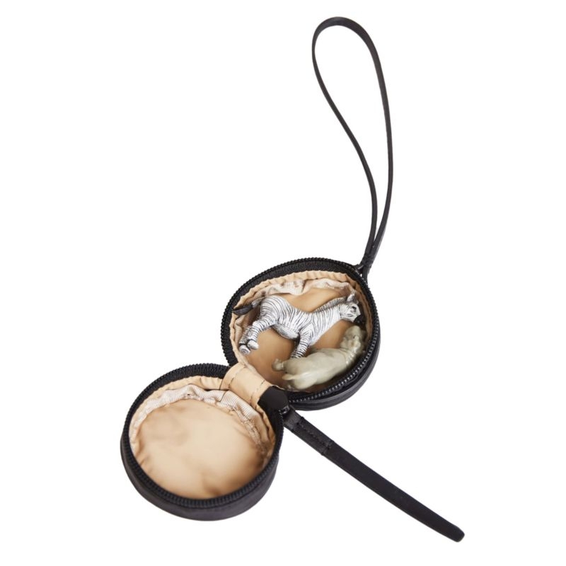 Caraa Black Nylon Antimicrobial Baby Pacifier Holder - Image 1