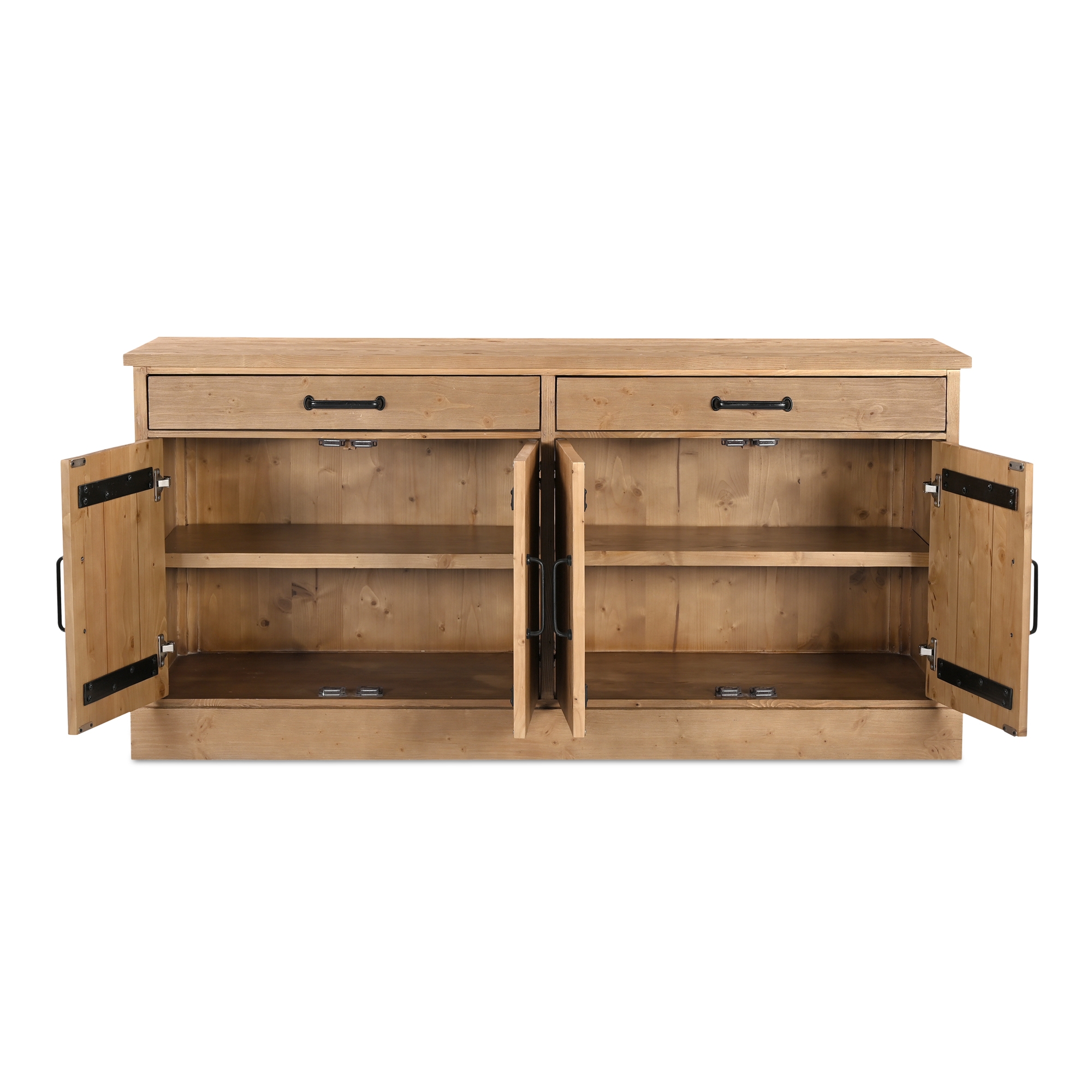 Tade 2 Drawer Sideboard Honey Pine - Image 2
