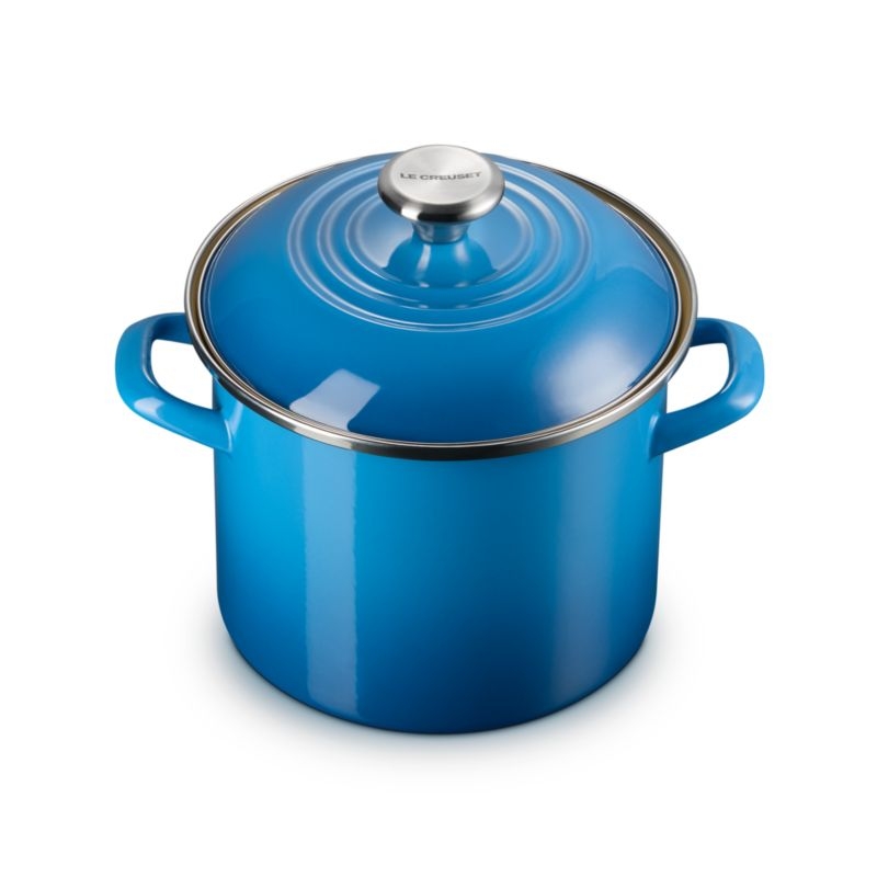 Le Creuset ® 6-Qt. Marseille Enameled Stockpot with Stainless Steel Knob - Image 4