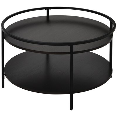 Cocktail Table Round Coffee Table, Espresso - Image 0