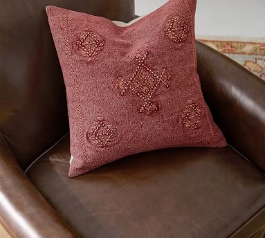 Kalera Embroidered Pillow Cover, 18", Neutral - Image 3