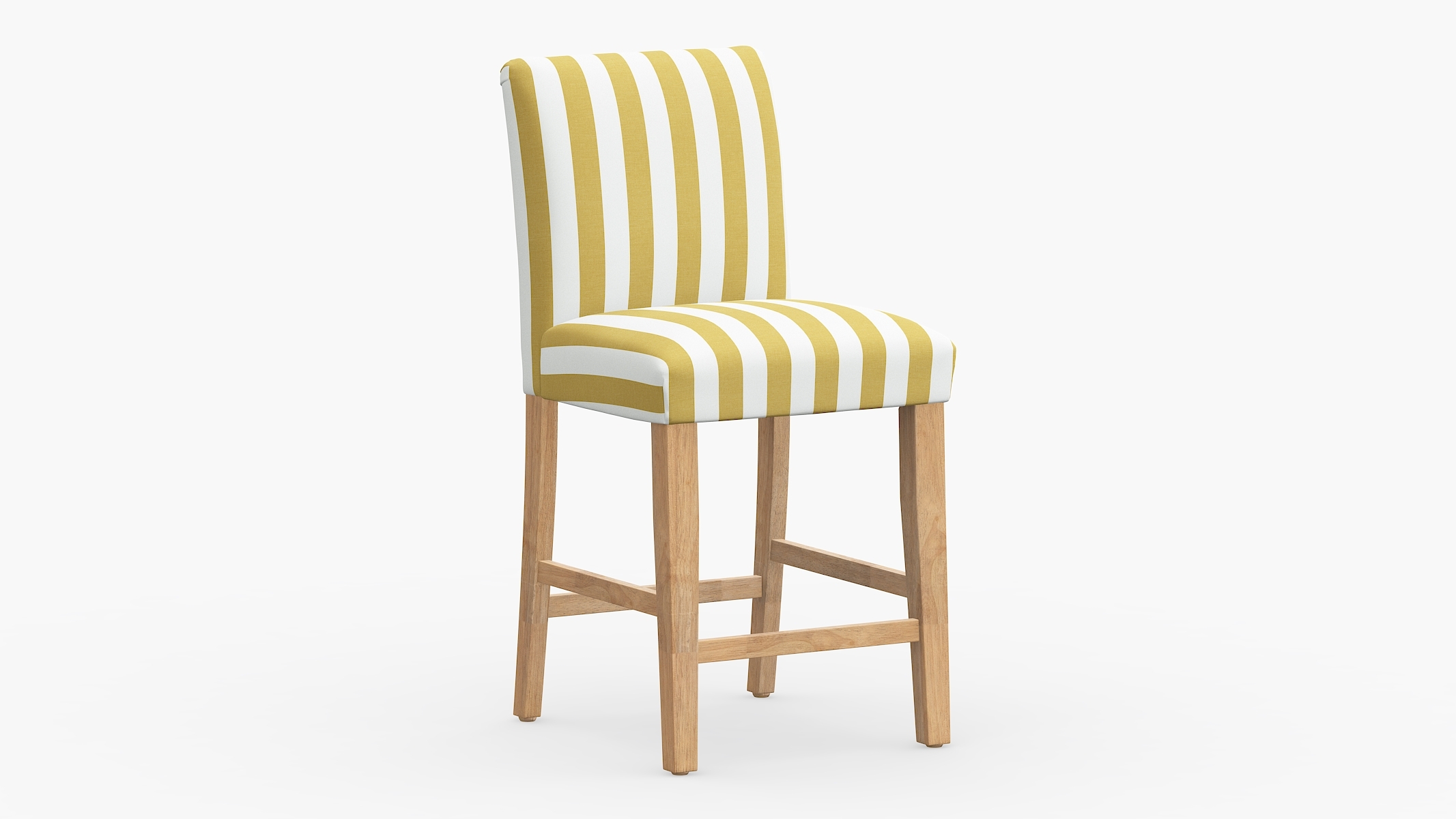 Classic Dining Counter Stool, Citrine Cabana Stripe, Natural - Image 0
