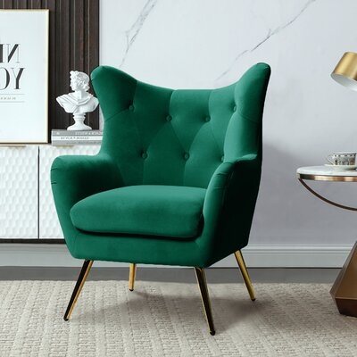 Avianna Upholstered Wingback Chair - Image 0