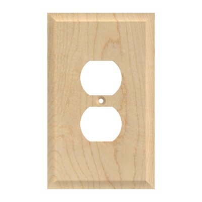 1-Gang Single Outlet Wall Plate - Image 0