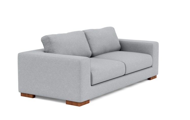 Henry Sofa with Grey Gris Fabric and Oiled Walnut legs - Image 1