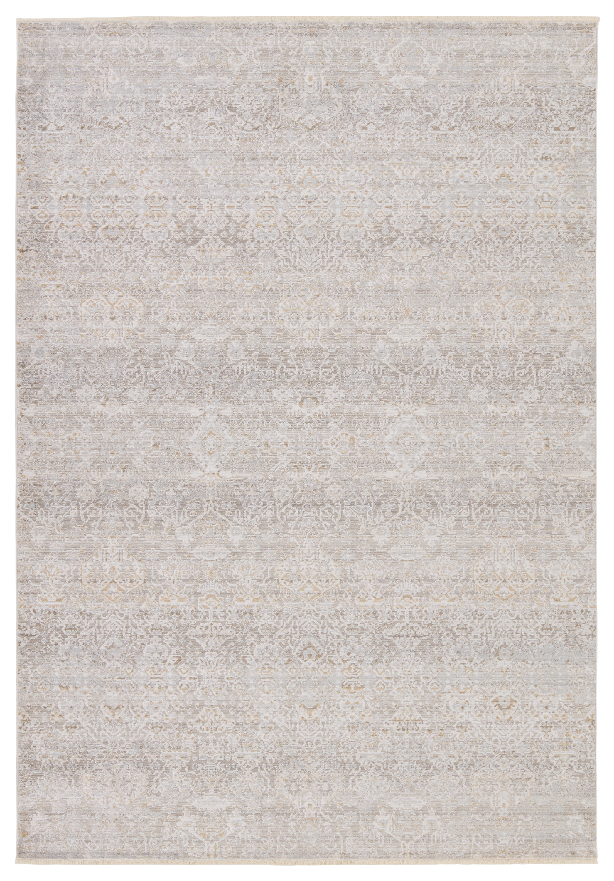 Vibe by Wayreth Floral Taupe/ Silver Area Rug (8'10"X12'7") - Image 0