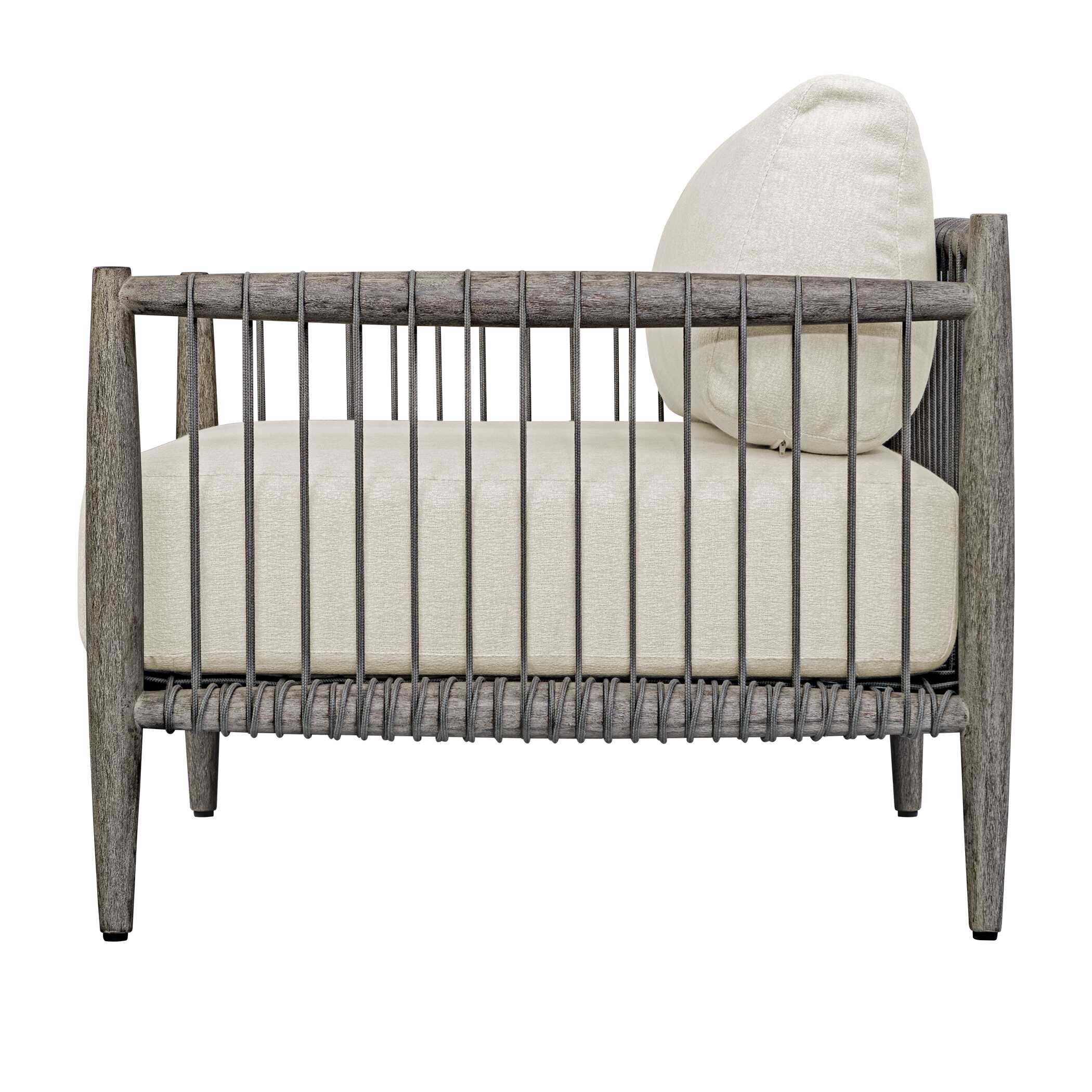 Borneo White Outdoor Lounge Chair - Image 7