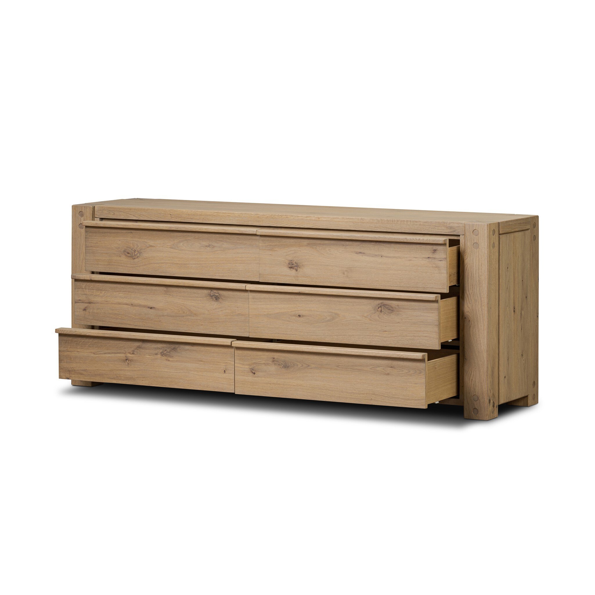 Emmer 6 Drawer Dresser - Aged Smoked Oak Veneer - Image 8