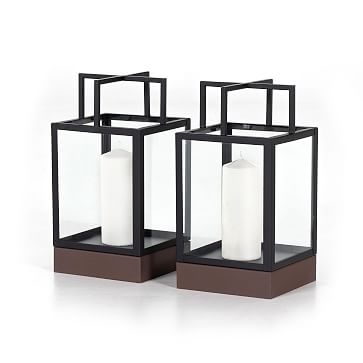 Delsin Outdoor Lantern, Small, Black - Image 3