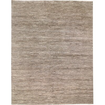 One-of-a-Kind Corian Hand-Knotted New Age Gabbeh Gray 8' x 10'2" Wool Area Rug - Image 0
