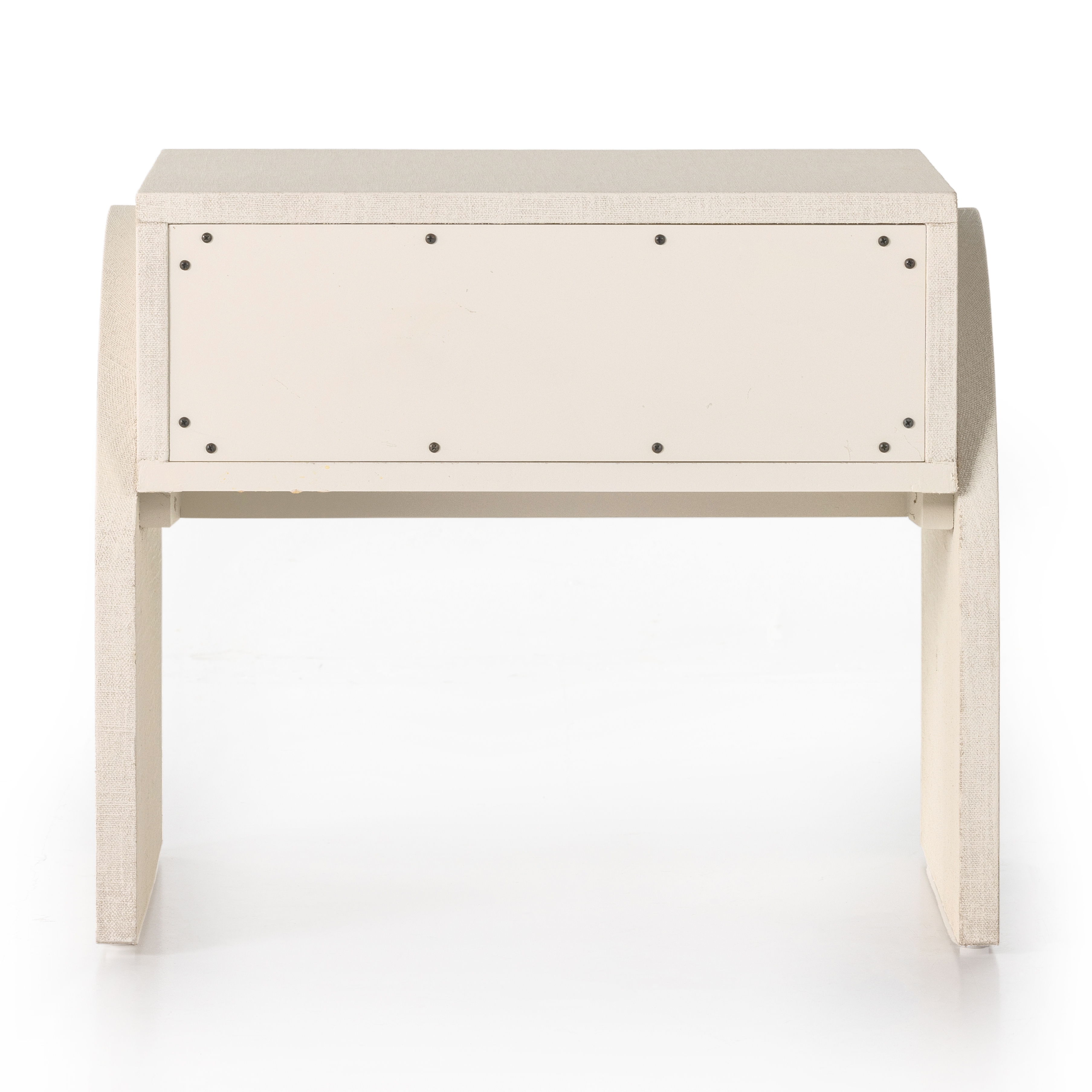 Cressida End Table-Ivory Painted Linen - Image 6