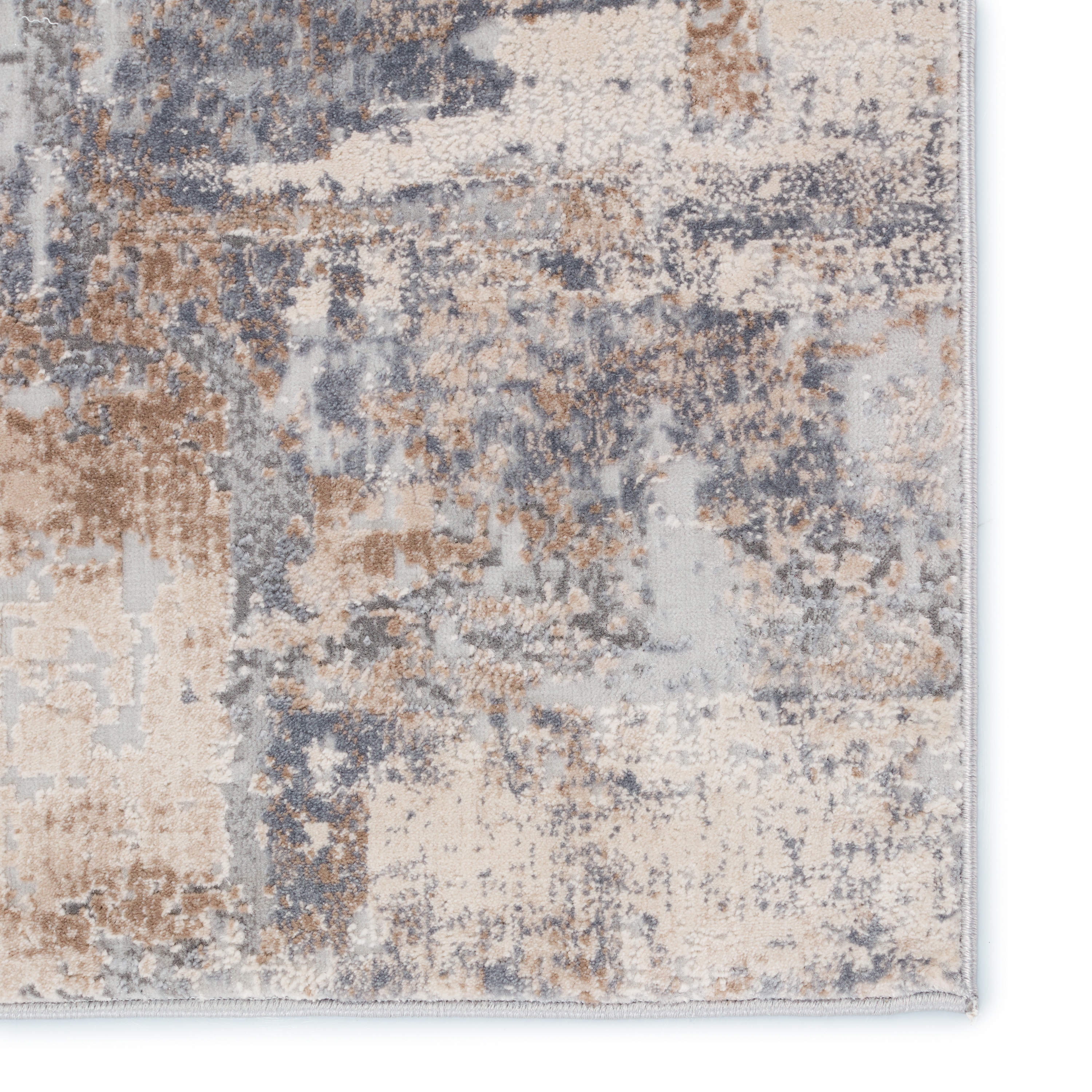 Soltani Abstract Light Tan/ Gray Area Rug (10'X14') - Image 3