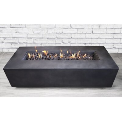 Rashid Concrete Propane Outdoor Fire Pit Table - Image 0
