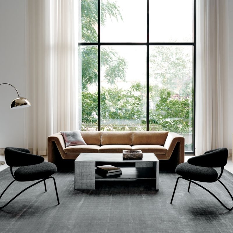 Kole Charcoal Solid Performance Nylon Area Rug 12'x15' - Image 2