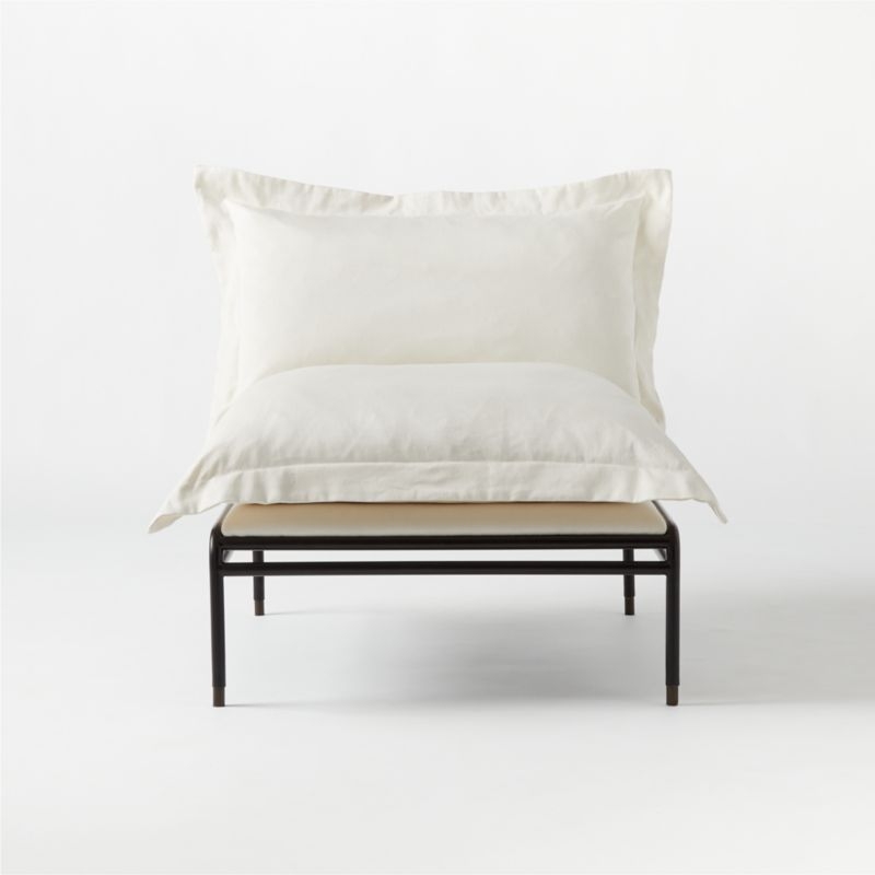Plush Pillow Ivory White Lounge Chair by Kara Mann - Image 2