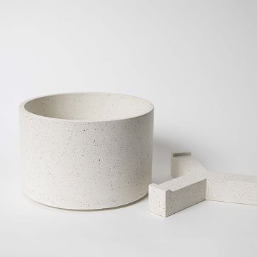 Large Planter With Base Concrete Removable Base Pink And Coral - Image 3