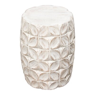 Fig Solid Wood Drum End Table - Image 0