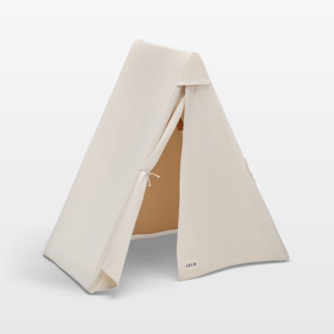 Lalo White Wood and Canvas Toddler Play Tent - Image 0