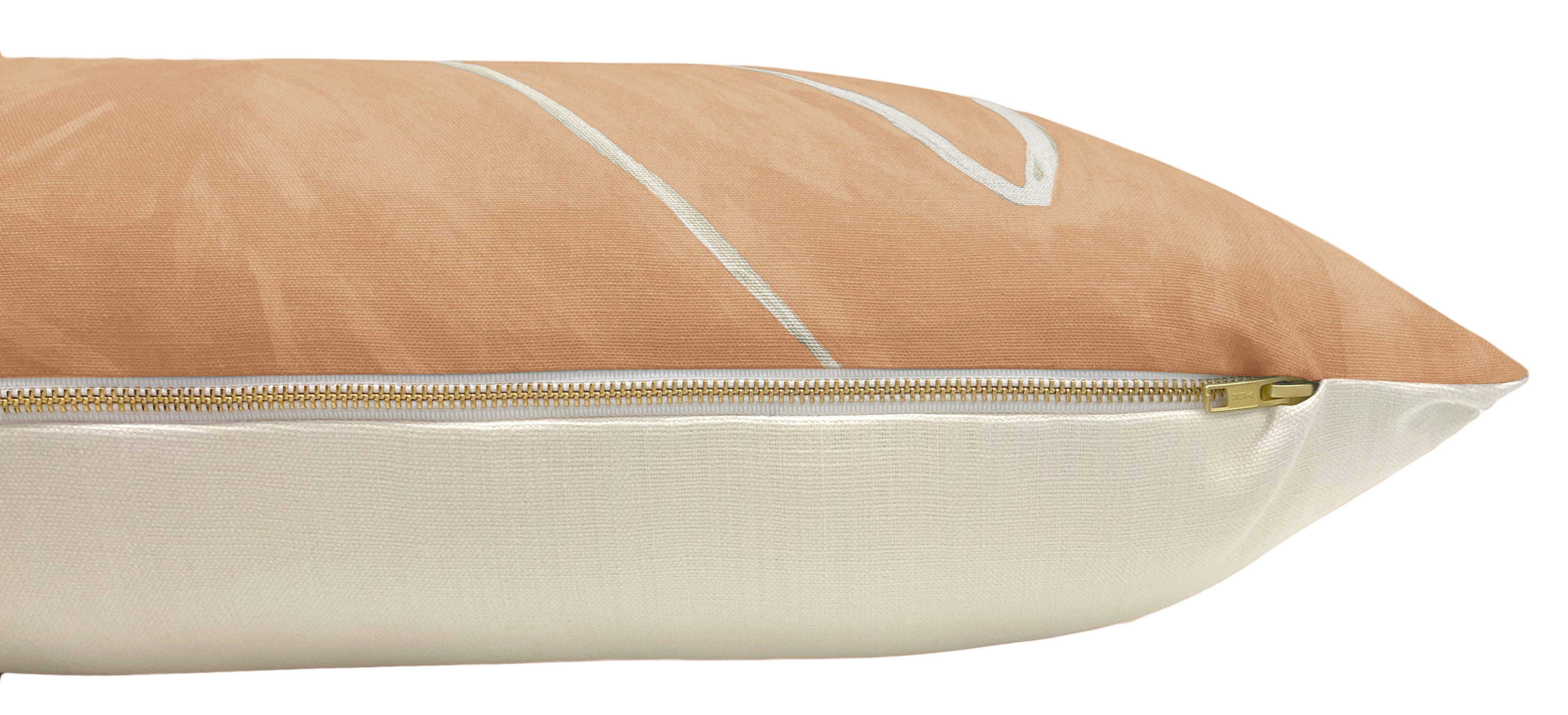 THE XL LUMBAR :: GRAFFITO // SALMON + CREAM | KELLY WEARSTLER - Sample 4" X 4" - Image 1