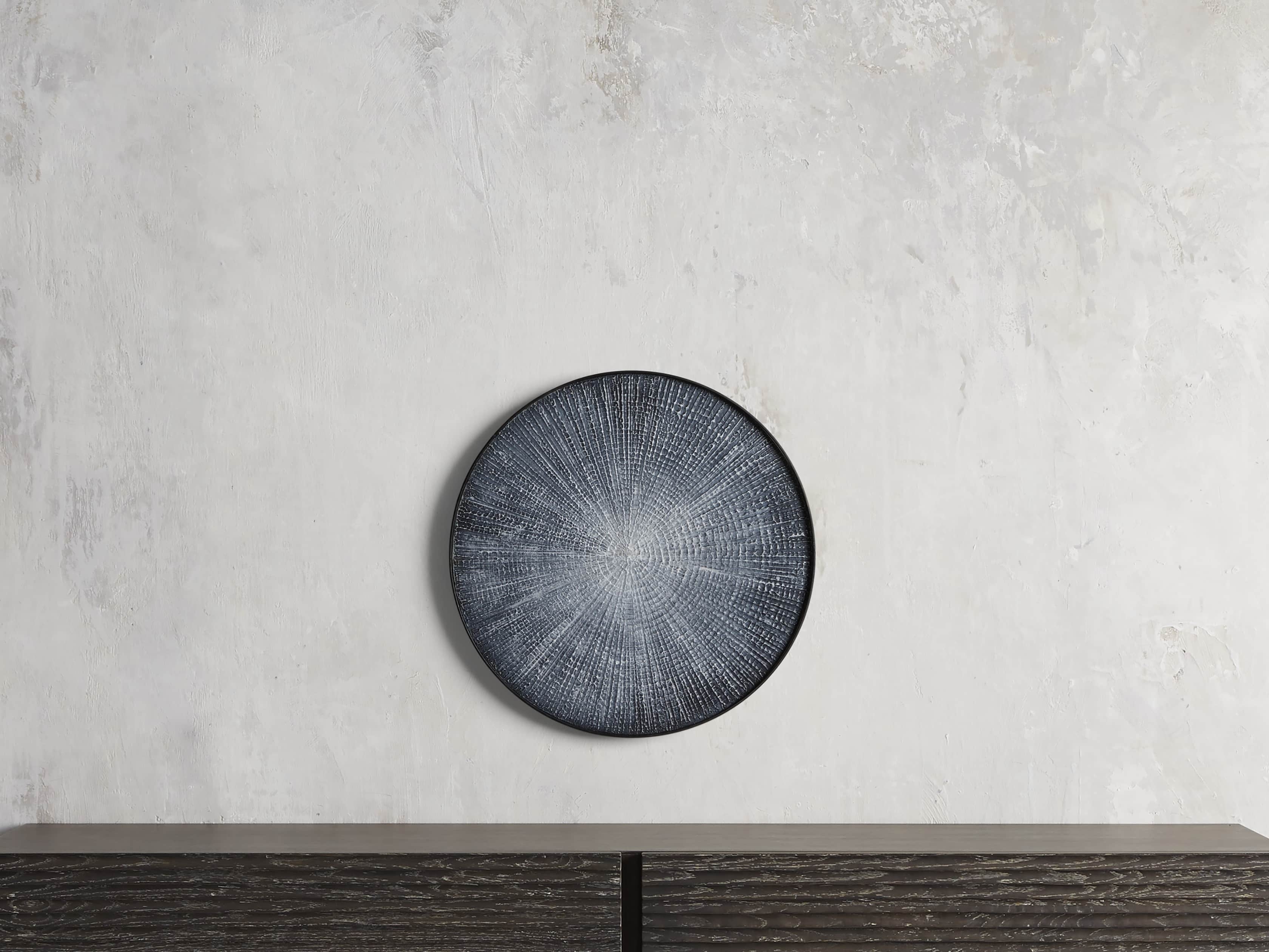 Blue Radial I Panel in Resin - Image 0