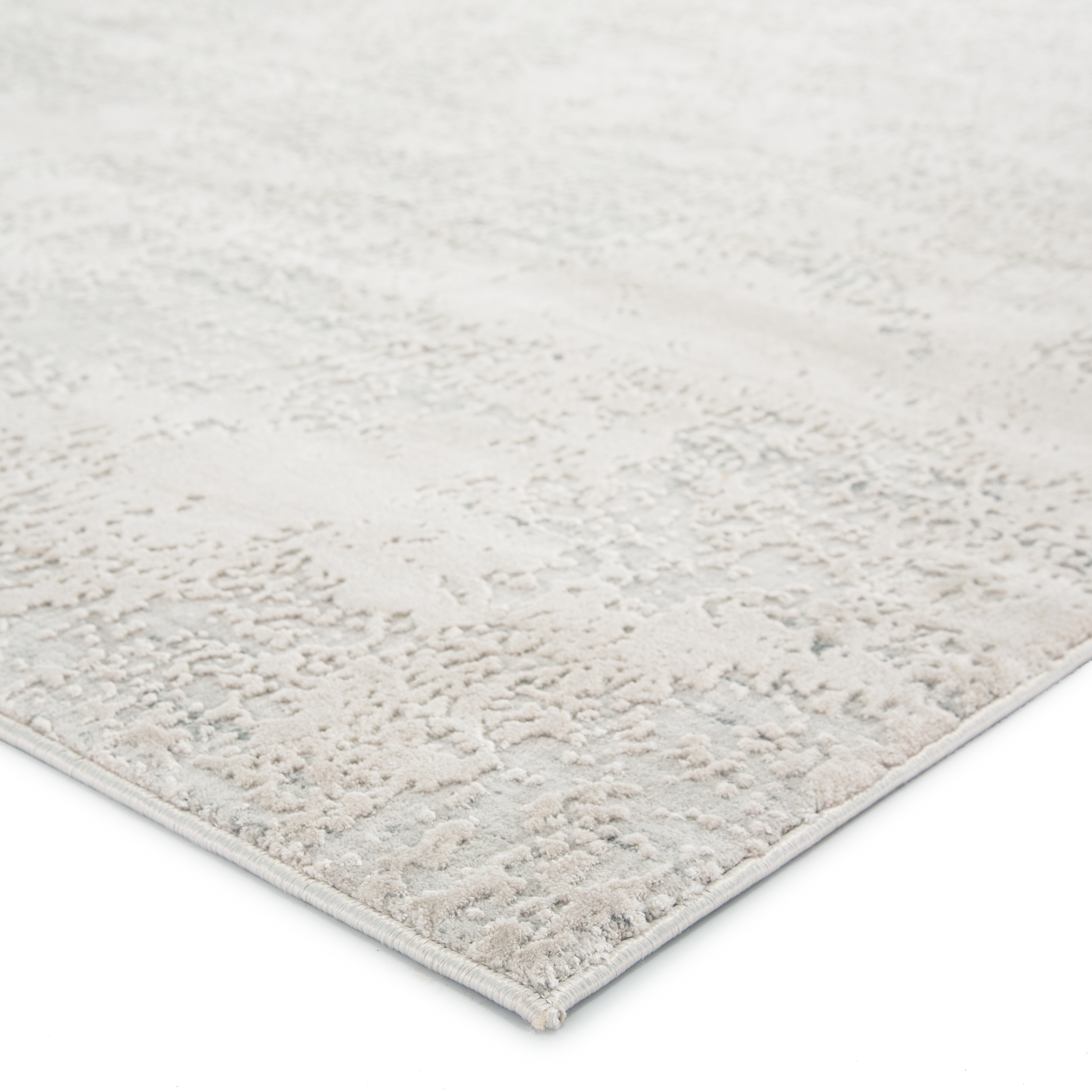 Orianna Abstract Ivory/ Silver Runner Rug (2'6"X8') - Image 1