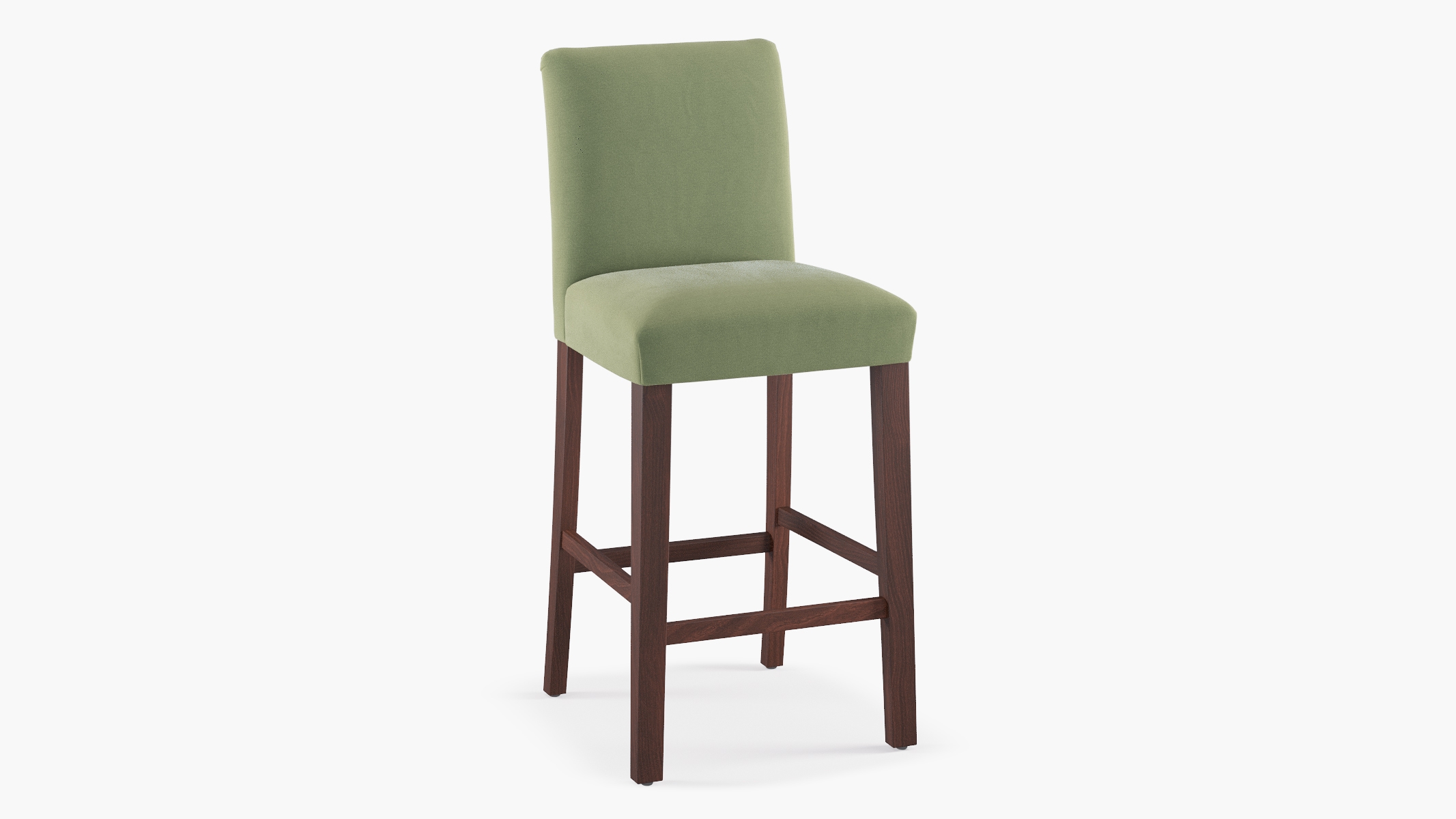 Classic Dining Bar Stool, Vert Classic Velvet, Espresso - Image 1
