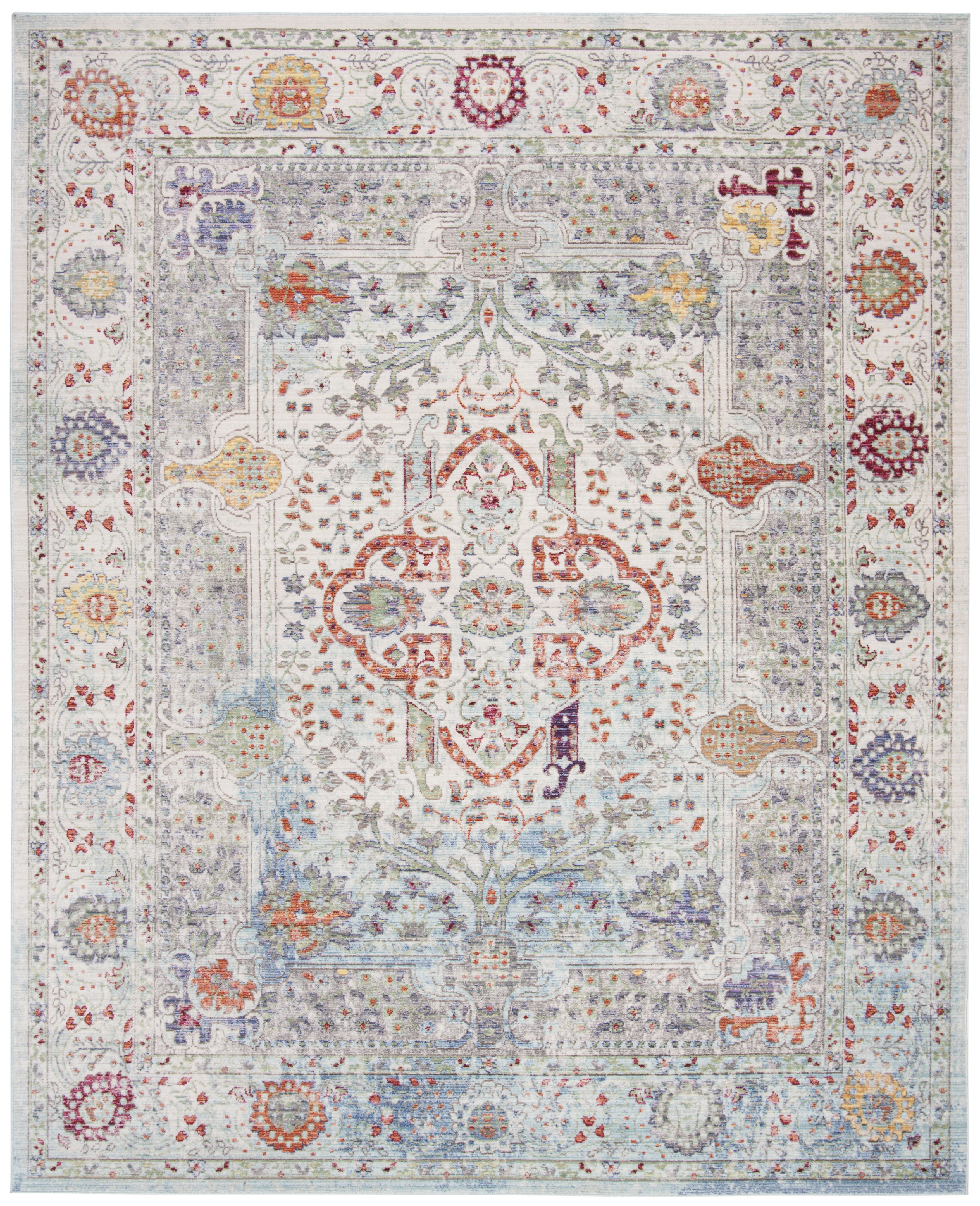 Arlo Home Woven Area Rug, VAL159M, Blue/Multi,  8' X 10' - Image 0