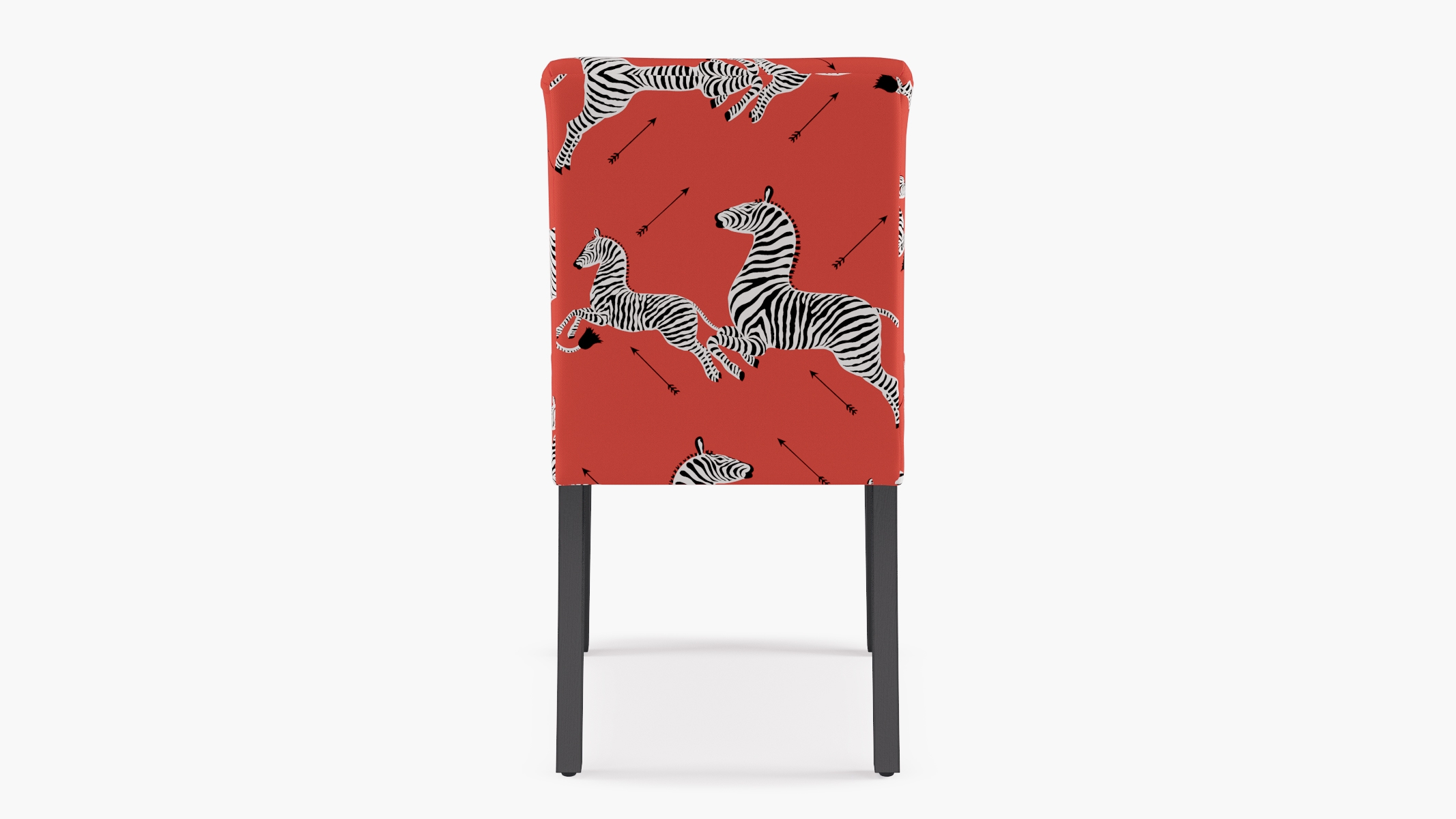 Classic Dining Chair, Coral Zebra, Black - Image 3