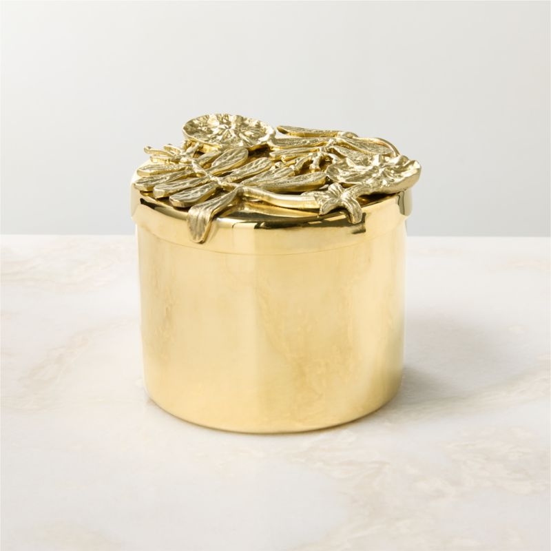 Oak + Grapefruit Scented Candle 14oz with Unlacquered Brass Lid - Image 4