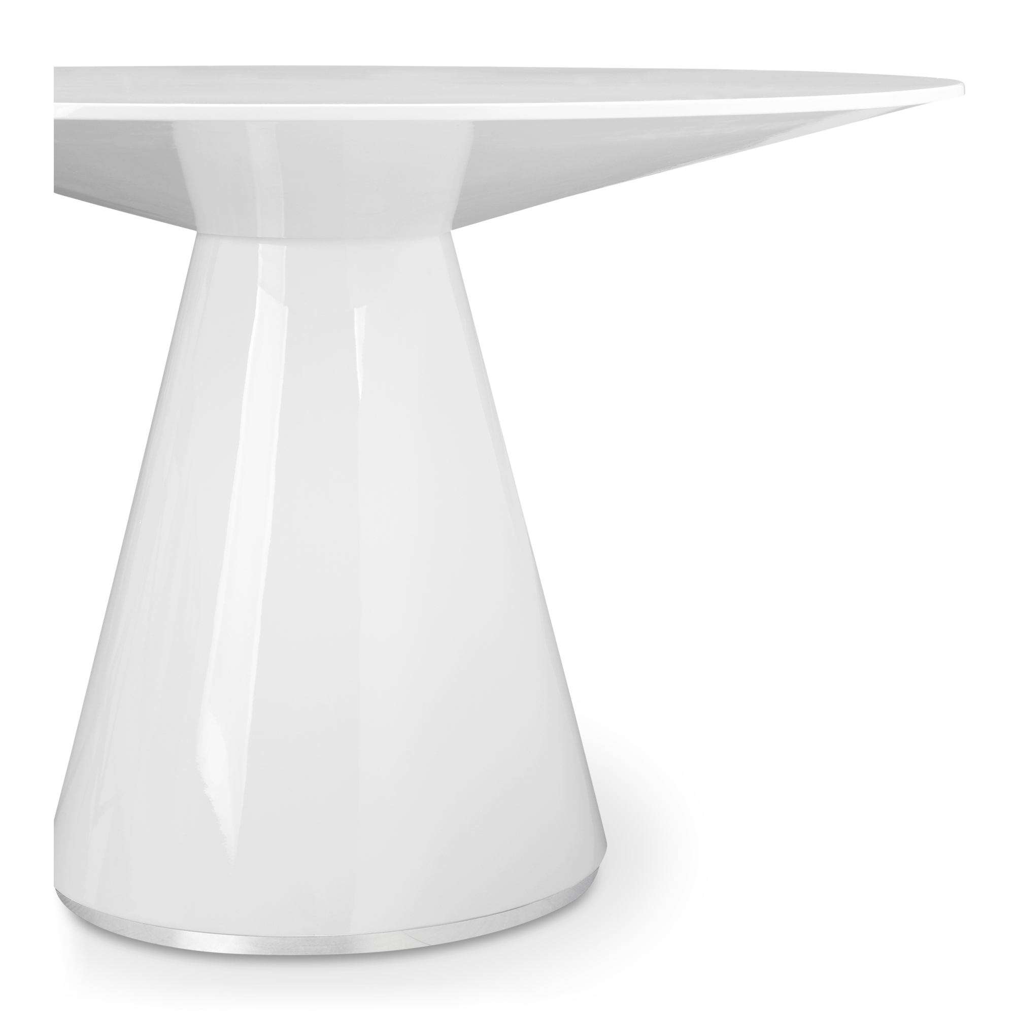 Otago 47In Round  Dining Table White - Image 2