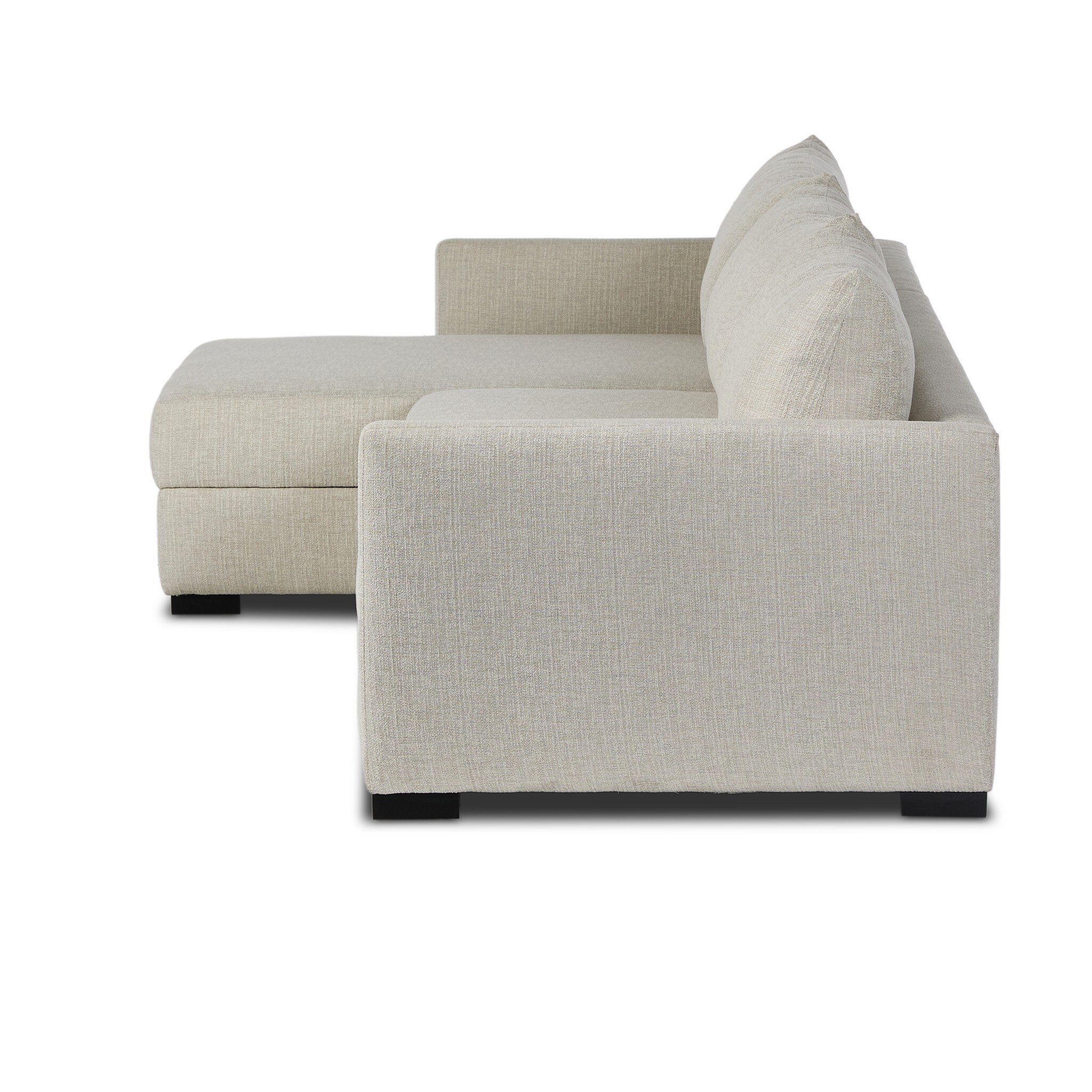 Wickham 2Pc Sleeper Sectional W/Storage - Alameda Snow - Image 2