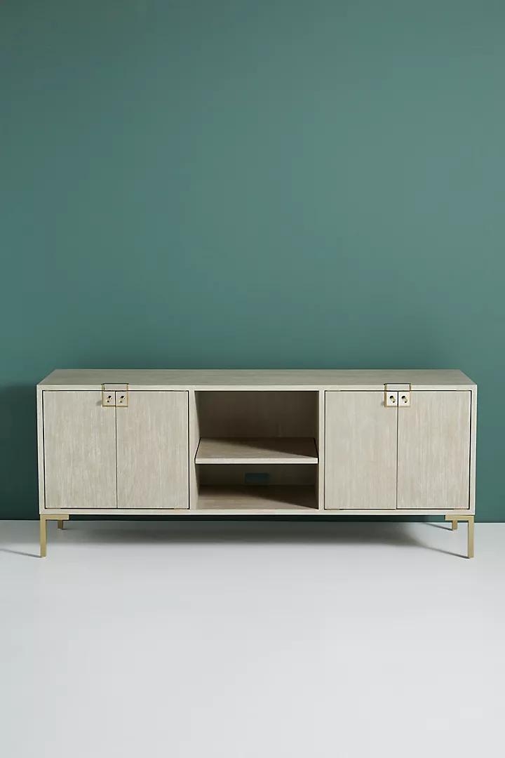 Ingram Media Console By Anthropologie in Grey - Image 0
