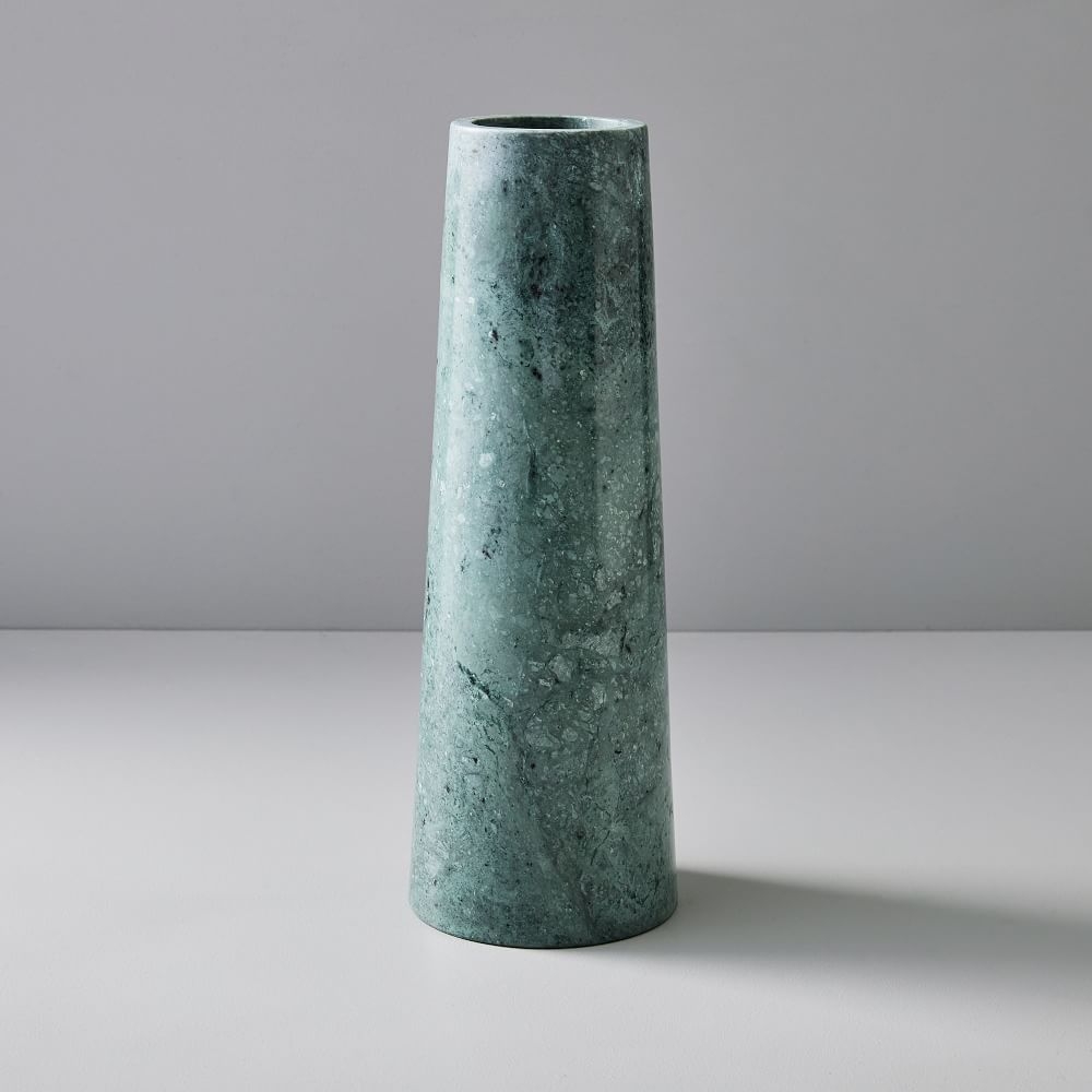 Pure Foundation Marble Vase, Green, Large - Image 0