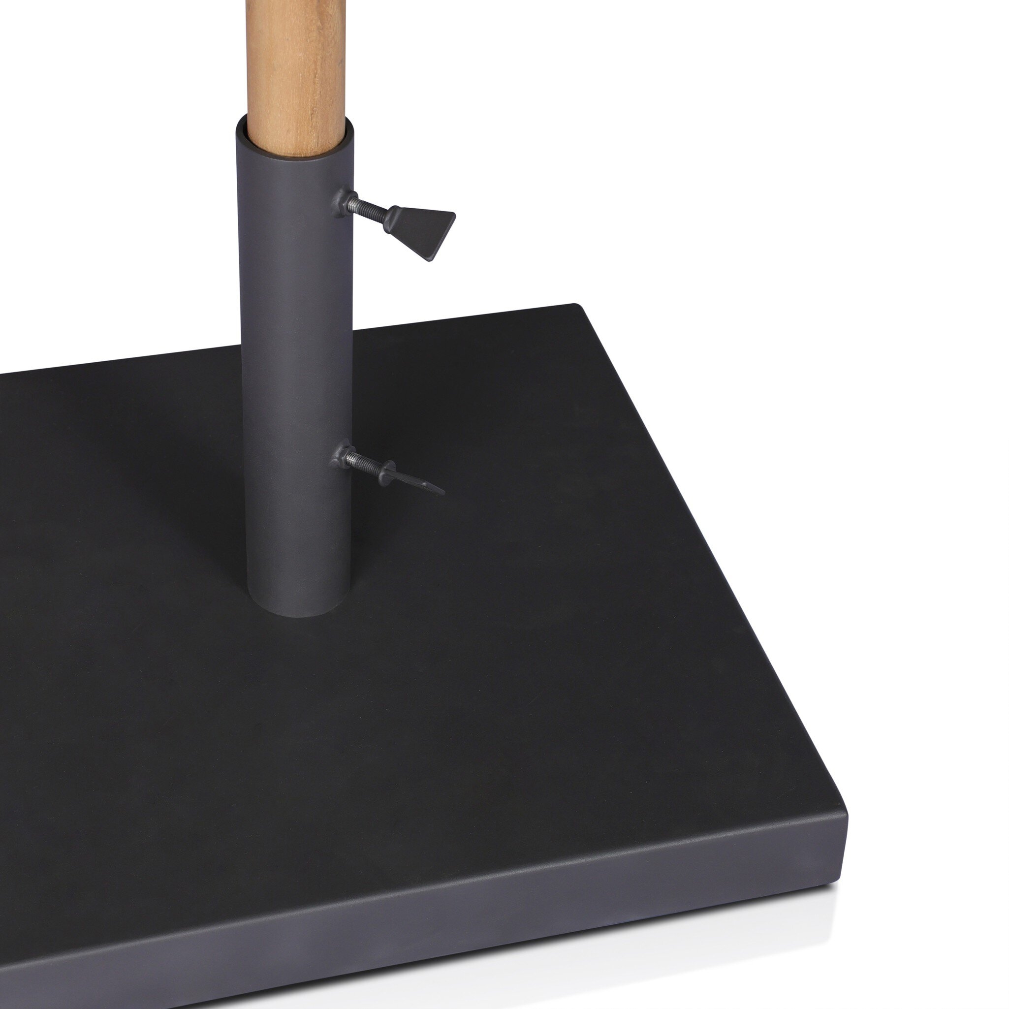 Baska Outdoor Rectangular Umbrella - Arashi Black - Image 12