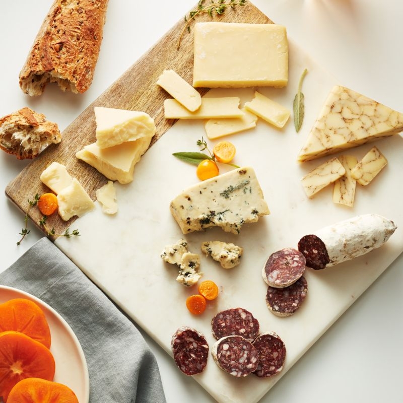 Wood Marble Square Platter - Image 3