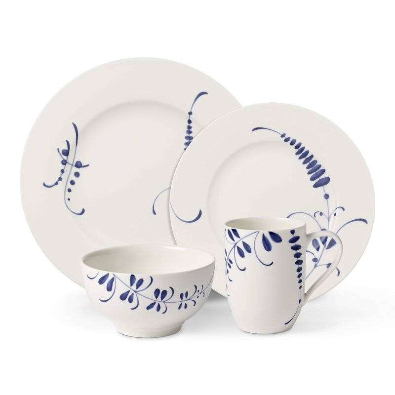 Villeroy & Boch Villeroy & Boch Old Luxembourg Brindille 4 Piece Place Setting Set, Service for 1 - Image 0